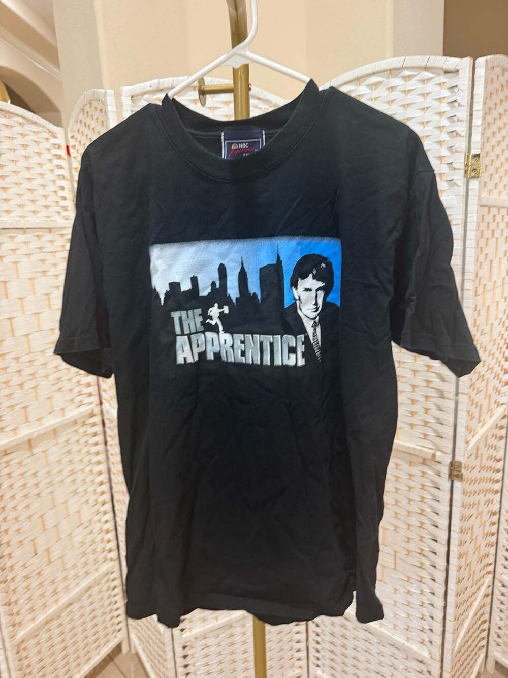 NBC Experience Store The Apprentice T-Shirt Size L Black 2004 Donald Trump